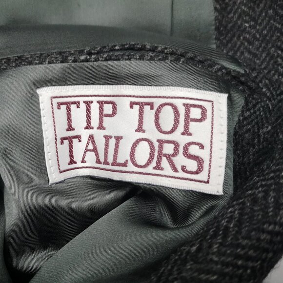 Henley Men's Size 44T Charcoal Made in Canada 100% Wool Lined Sports Coat - Picture 7 of 13